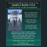 Writer Author Promotion Book Cover Green Black Flyer<br><div class="desc">Use this easy writer / author flyer template to promote your new book. Simply fill in the "Personalise It" fields. This template includes a green / sea green and black gradient background. "Change" the sample book cover to your own. Then add tag lines, title, critic / reader quotes, a book...</div>