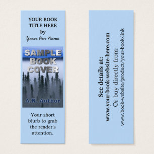Writer Author Promotion Book Cover Small Bookmark