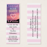 Writer Author Romance Promotion Bookmark Stripes<br><div class="desc">Publishing a romance novel or lighthearted young adult book? These skinny mini business cards are perfect for fiction writers to advertise a new novel. With a light white and pink striped background and black text, these cards have a sweet simplicity. Easily add your book cover image or an author photo....</div>