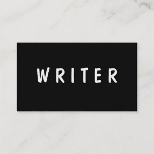 Writer   Author   Text Business Card