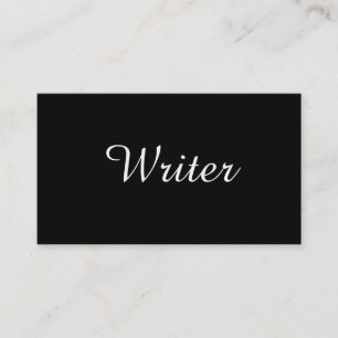 Writer   Author   Text Business Card