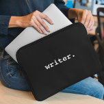 Writer Black or Choose Your Colour Laptop Sleeve<br><div class="desc">Writer Laptop Sleeve - Black or choose your colour</div>