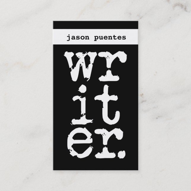 writer business card (Front)