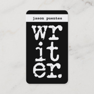 writer business card