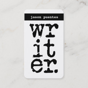 writer business card