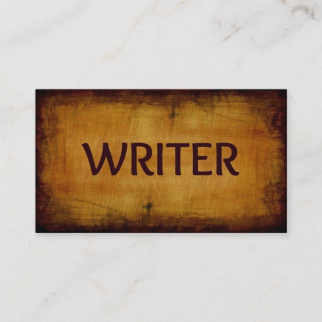 Writer Business Card (Front)