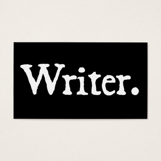 Writer Business Card