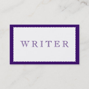Writer Business Card
