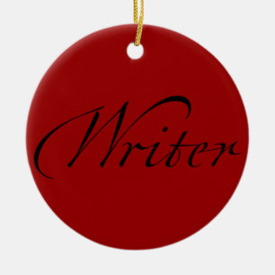 Writer Ceramic Tree Decoration