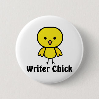Writer Chick 6 Cm Round Badge