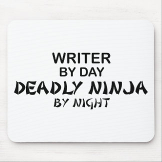 Writer Deadly Ninja by Night Mouse Mat