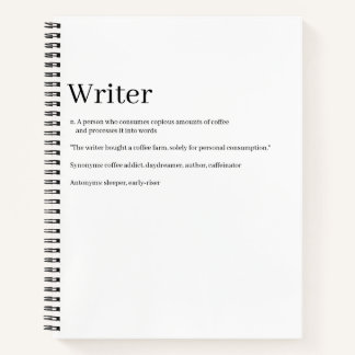 Writer Definition Notebook - Funny