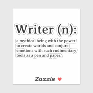 Writer Definition Sticker
