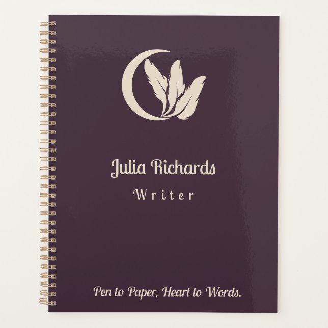 Writer Dusky Colour Planner (Front)