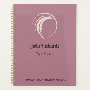 Writer Dusky Colour Planner