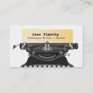 Writer / Editor / Authors Business Card