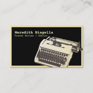 Writer / Editor / Authors Business Card Template