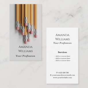 Writer Editor Classic Pencil Business Card