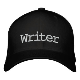 Writer embroidered hat