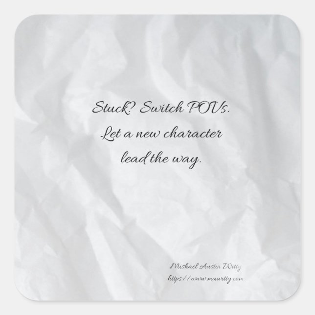 Writer Fortune Sticker – Encouragement for Writers (Front)