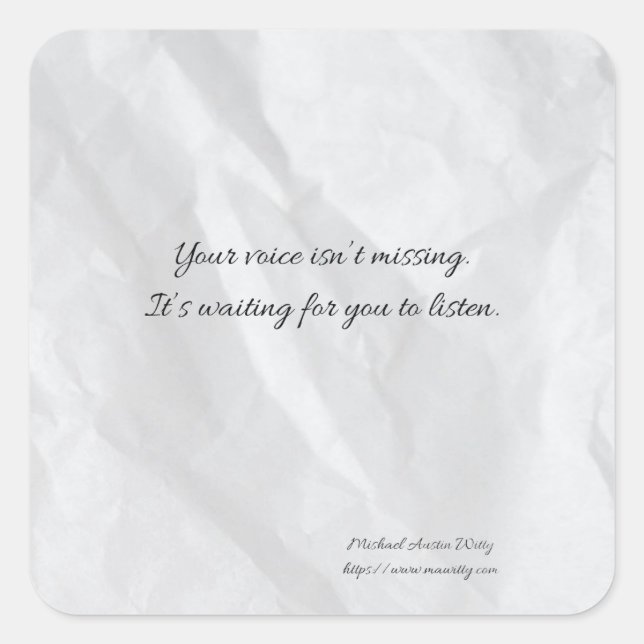 Writer Fortune Sticker – Encouragement for Writers (Front)
