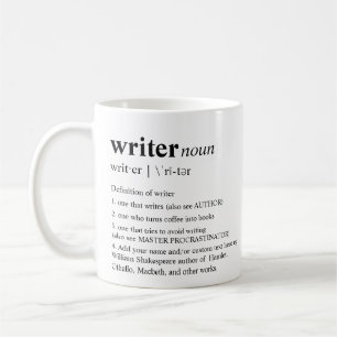 Writer Fun Personalised Dictionary Coffee Mug