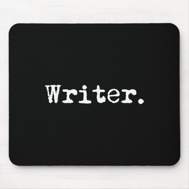 Writer Funny Writing Book Au Novelist Gift Christm Mouse Mat (Front)