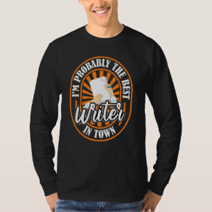 Writer Hilarious Novelist Book Poetry Author T-Shirt