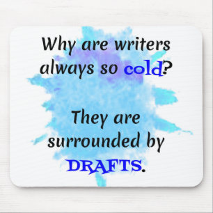 Writer Joke English Teacher Funny Gift Mouse Mat