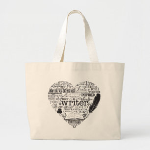 Writer Large Tote Bag