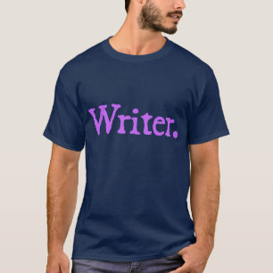Writer (lavender lettering) T-Shirt