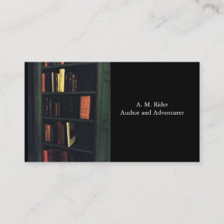 Writer, Librarian, Bibliophile Business Card