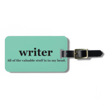 Writer Luggage Tag