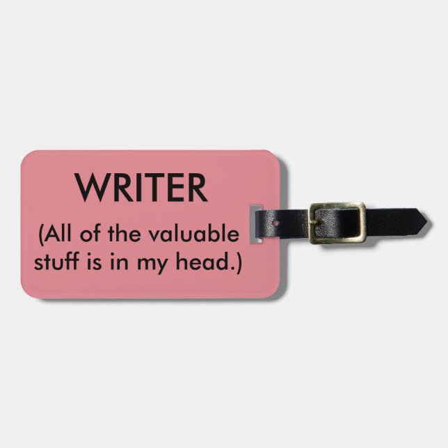 WRITER Luggage Tag (Front Horizontal)