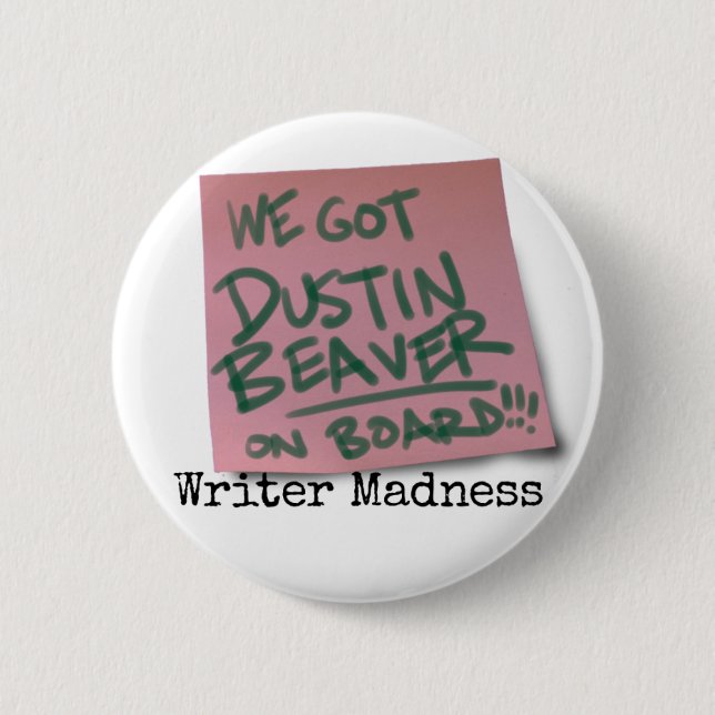 "Writer Madness" Movie Round Button #2 (Front)