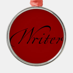 Writer Metal Tree Decoration