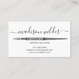 Writer Modern Business Cards