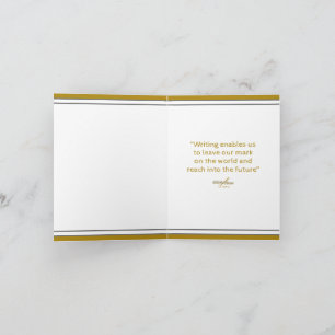 WRITER Note Card by Poet Adiela Akoo