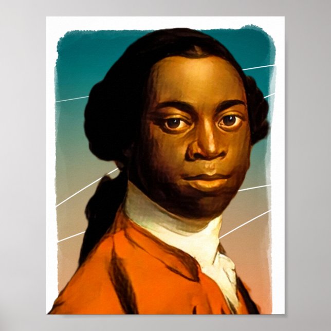 Writer Olaudah Equiano illustration  Poster (Front)