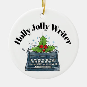 Writer Ornament Christmas Typewriter #1