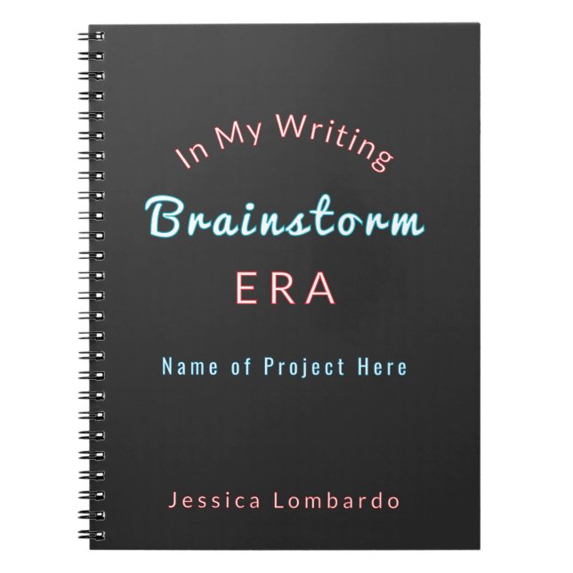 Writer Personalised Notebook (Front)