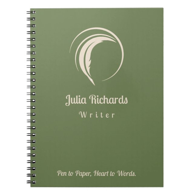 Writer personalised  notebook (Front)