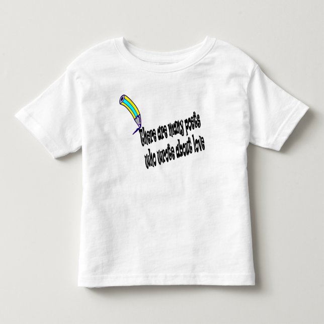 Writer poets toddler T-Shirt (Front)