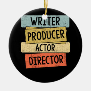 Writer Producer Actor Director Filmmaker Ceramic Tree Decoration