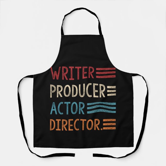 Writer Producer Actor Director Filmmaker Gifts Apron (Front)