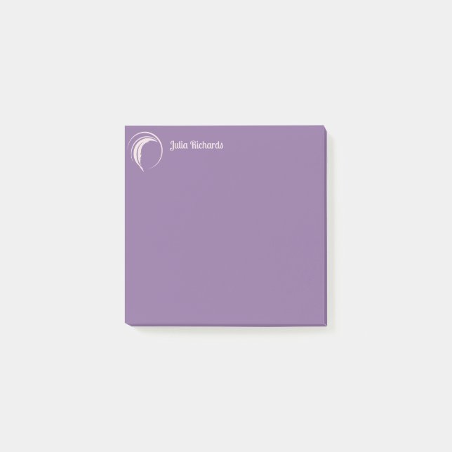 Writer Purple Macaroon Post-it Notes (Front)