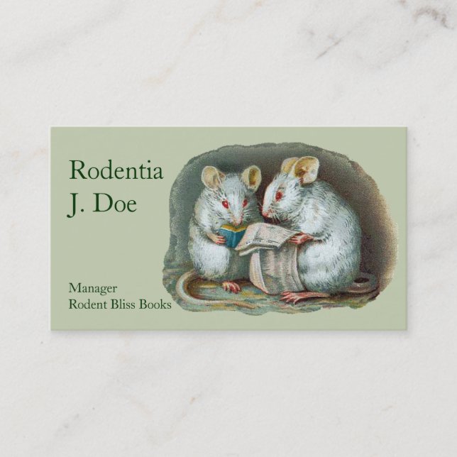 Writer, Researcher, Editor, Book Seller, Manager Business Card (Front)