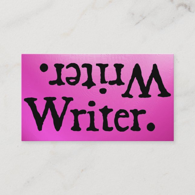 Writer. .retirW Business Card (Front)