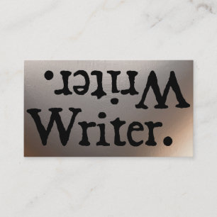Writer. .retirW Business Card