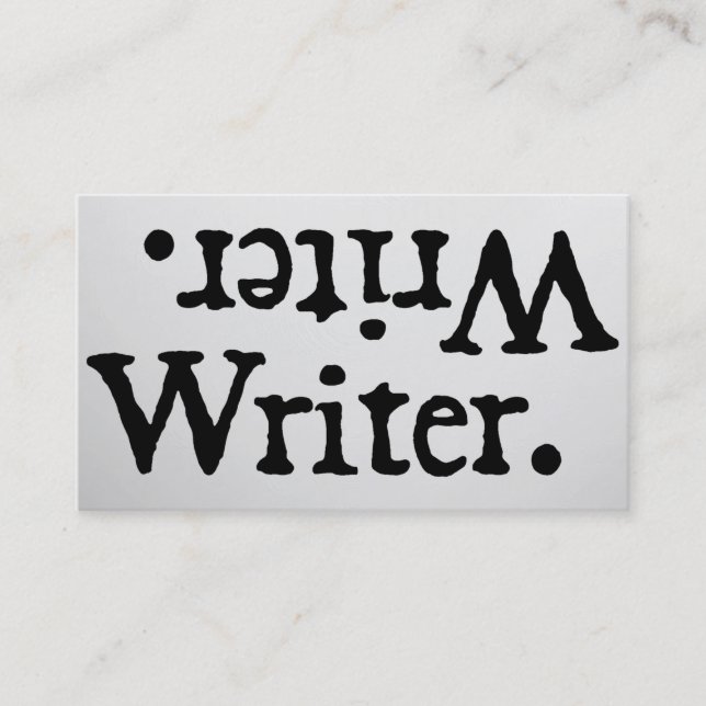 Writer. .retirW Business Card (Front)